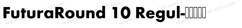 FuturaRound 10 Regul字体转换